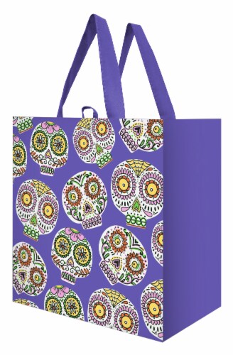 Skull Candy Reusable Tote Bag Perspective: front