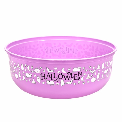 Holiday Home Pink Treat Bowl - Ghosts Perspective: front