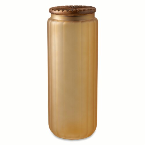 SDS for HD Designs Ounce Frosted Glass Canister - Amber Perspective: front