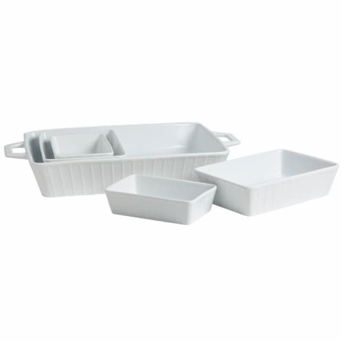 Tabletops Unlimited® DOT Essentials Ceramic Bakeware Set Perspective: front