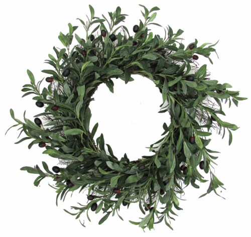 HD Designs Olive Leaves Wreath Perspective: front