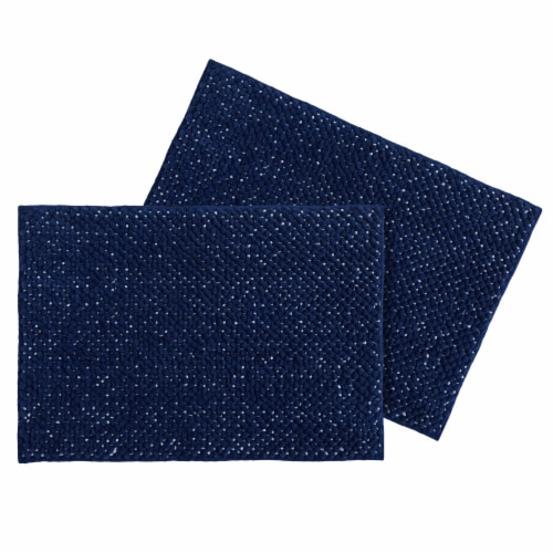 Everyday Living® Polyester Noodle Bathmats -  Estate Blue Perspective: front