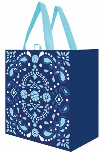 Spring Summer Ornamental Soda Lite Blue Bag Perspective: front
