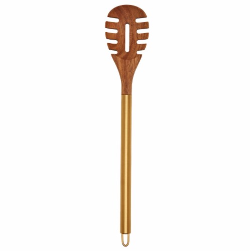 SDS for HD Designs Acacia & Brass Pasta Spoon Perspective: front