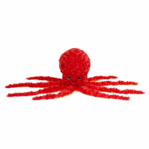 Holiday Home 26.5 Inch Orange Octopus Plush Perspective: front