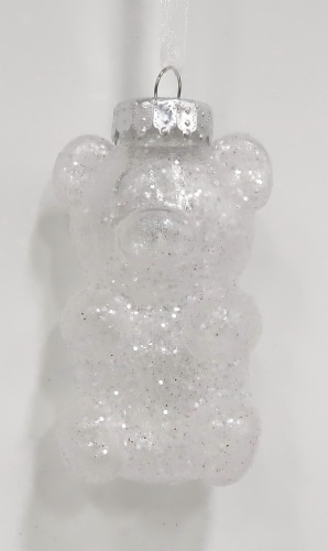 Holiday Home Gummy Bear Ornament - Clear Perspective: front