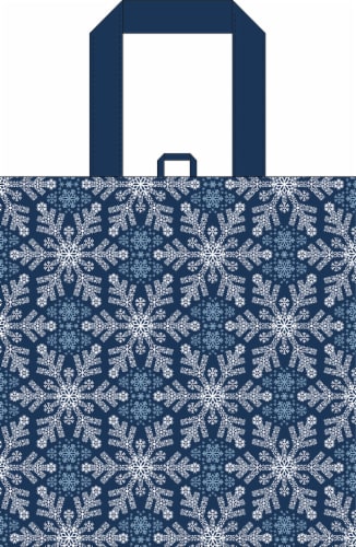 Earthwise Blue Crystal Snowflake Bag Perspective: front