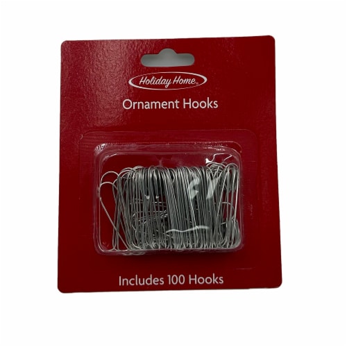 Holiday Home® Ornament Hooks - Silver Perspective: front