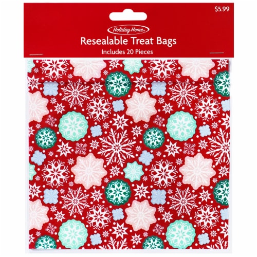 Holiday Home® Resealable Treat Bag Perspective: front