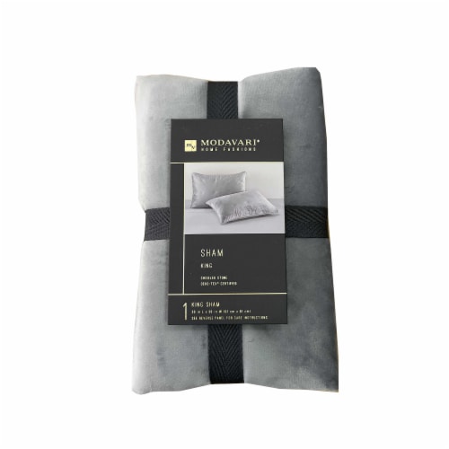 Modavari® Home Fashions Shams -  Gray Perspective: front