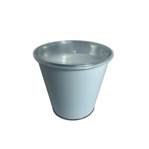 HD Designs Outdoors Citronella Bucket Candle- White Perspective: front