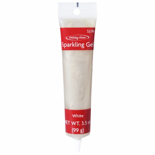 Holiday Home® Glitter Gel Tube - White Perspective: front