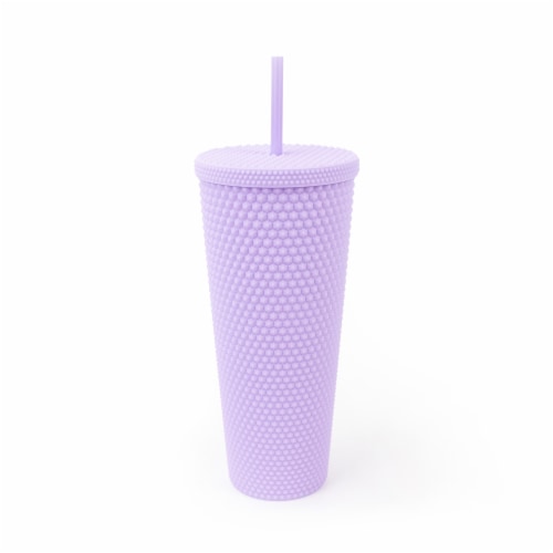 HD Designs Outdoors Summer Rubberzed Tumbler - Lavender Perspective: front