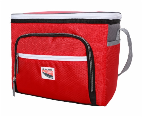 Glacier's Edge 8 Can Cooler - Red Perspective: front