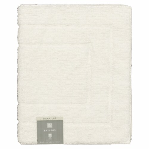 Mohawk Home Bath Mat - White Perspective: front