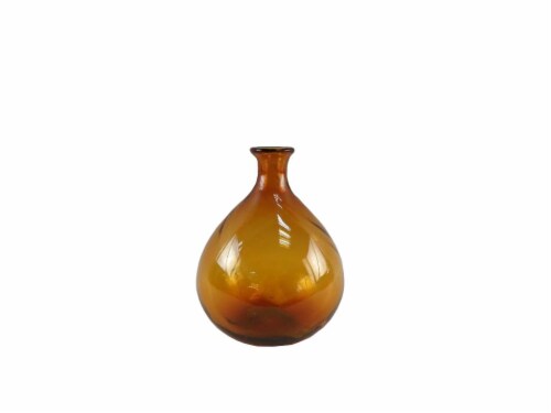 HD Designs Glass Vase - Amber Perspective: front