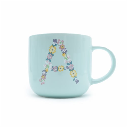 Holiday Home® Easter Blue Easter Monogram Mug Perspective: front