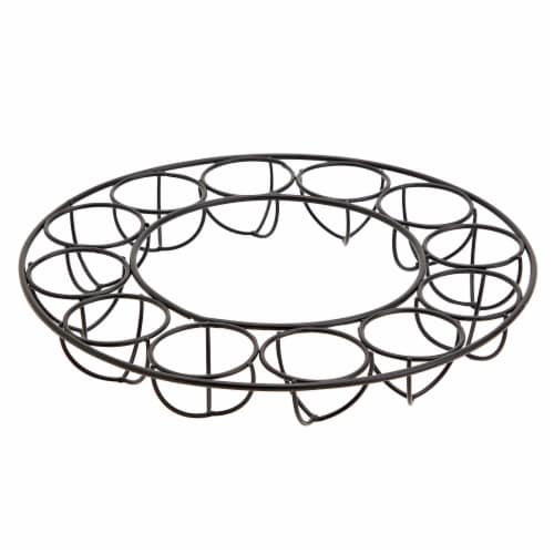 Holiday Home 12-Egg Round Wire Holder Perspective: front