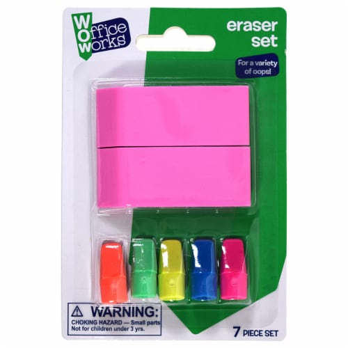 Office Works Eraser Set Perspective: front