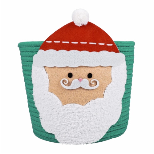 Lucky Star Santa Rope Basket Perspective: front