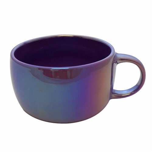 Holiday Home Stackable Halloween Mug - Purple Iridescent Perspective: front