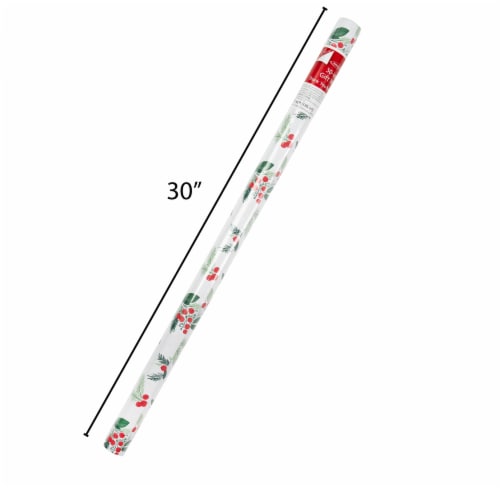 Holiday Home Gift Wrap Roll Thank you Berry Bunch Perspective: front