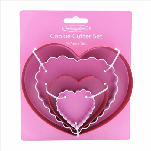 Holiday Home® Valentine's Nested Cookie Cutter Set Perspective: front