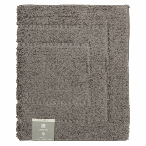 HD Designs Signature Bath Mat - Excalibur Gray Perspective: front