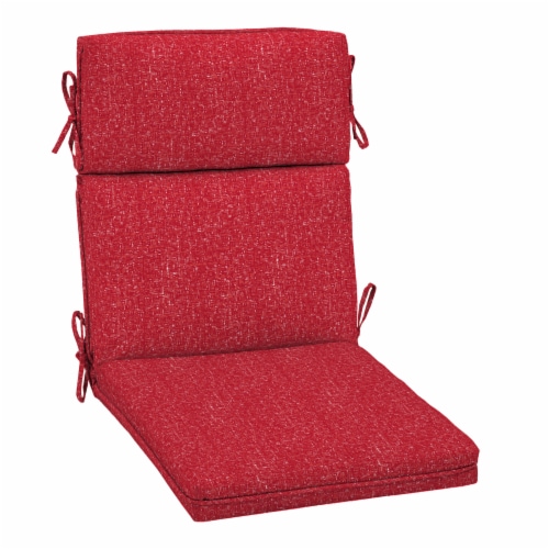 HD Designs Outdoors High Back Dining Chair Cushion - Salsa Red Perspective: front