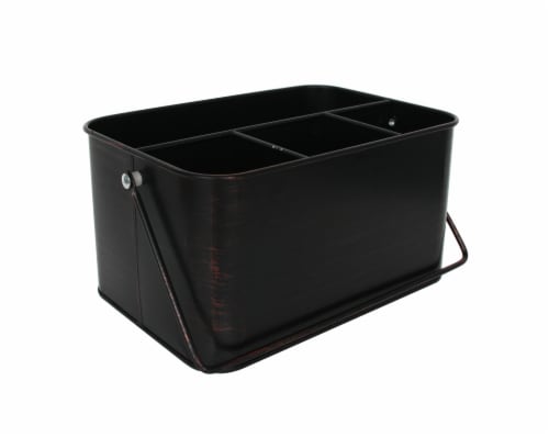 HD Designs Outdoors Summer Flatware Caddy - Black Perspective: front