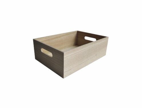 HD Designs Wood Basket Perspective: front