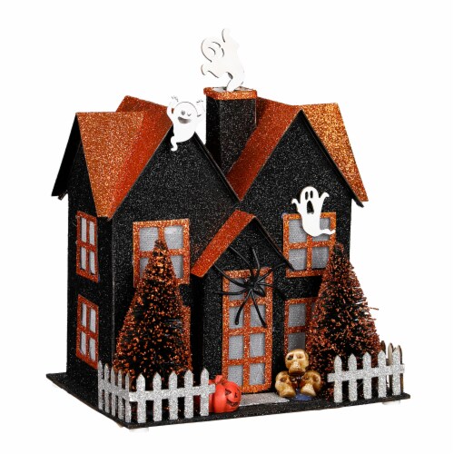 Holiday Home Decorative Halloween Paper House Perspective: front