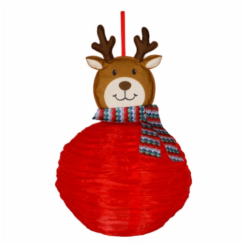 Holiday Home LED Collapsible Reindeer Lantern Perspective: front
