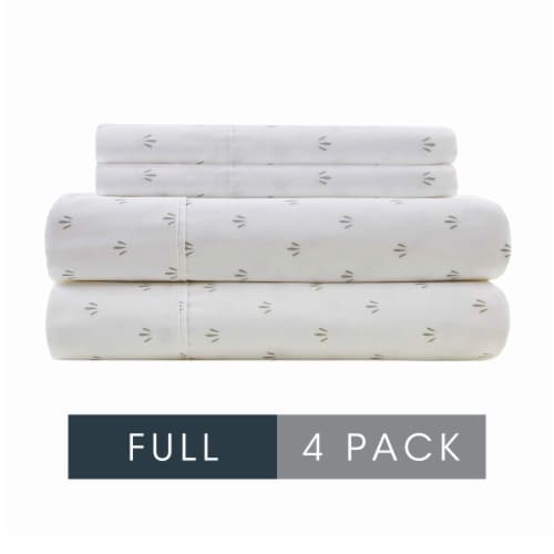 HD Designs 300 Thread Count Sheet Set Full - 4 Pack Leaves Perspective: front