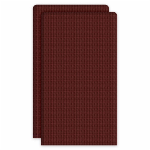 Dash of That Solid Basketweave Kitchen Towel Set - Red Perspective: front