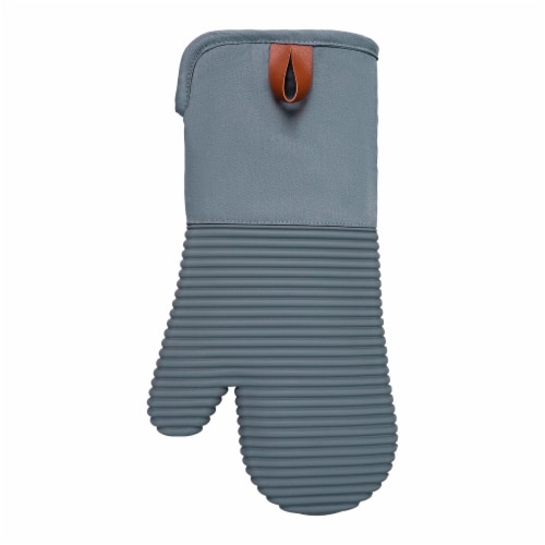 Dash of That® Silicone Oven Mitt - Grey Perspective: front