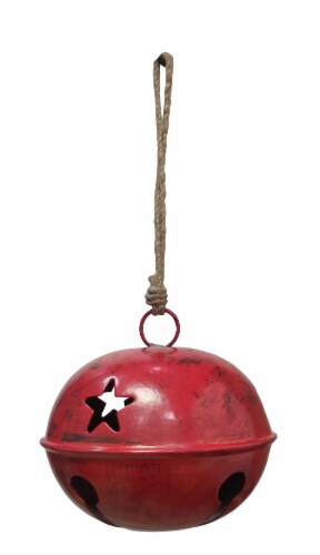 Holiday Home Jingle Bell Christmas Ornament - Red Perspective: front