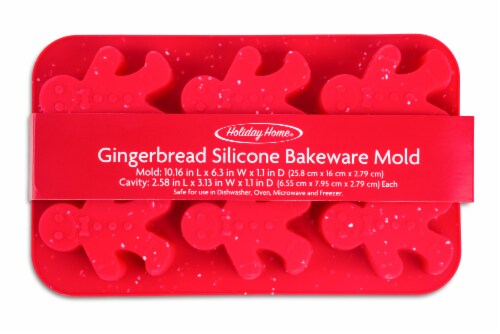 Holiday Home Gingerbread Silicone Bakeware Mold - Red, 1 ct - Fry's Food  Stores