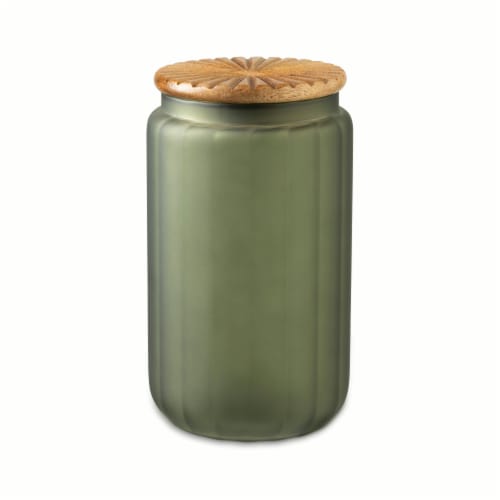 SDS for HD Designs Frosted Glass Canister - Green Perspective: front