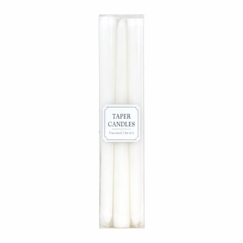 Holiday Home Tapered Candles - White Perspective: front
