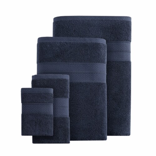 Modavari Turkish Bath Towel - Indigo Perspective: front