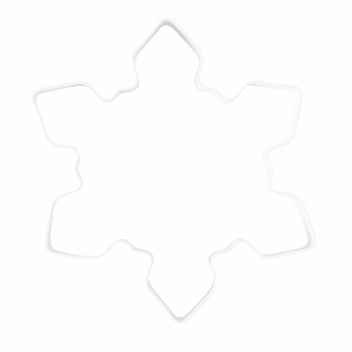 Holiday Home Snowflake Cookie Cutter Perspective: front
