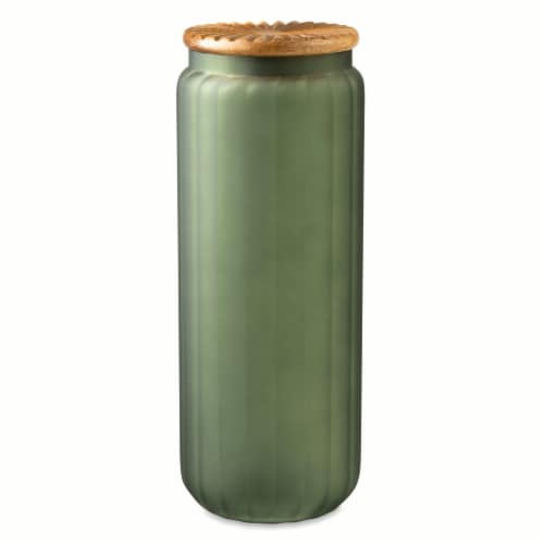 SDS for HD Designs Frosted Glass Canister - Green Perspective: front