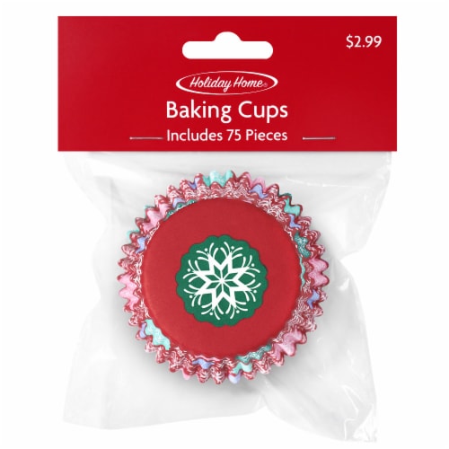 Holiday Home Baking Cups Perspective: front
