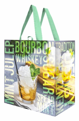 Earthwise Kentucky Derby Julep Recipe Reusable Tote Bag Perspective: front