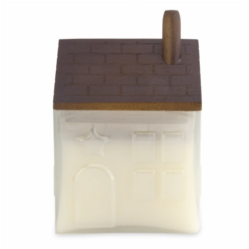 Holiday Home Small House Jar Candle - White Perspective: front