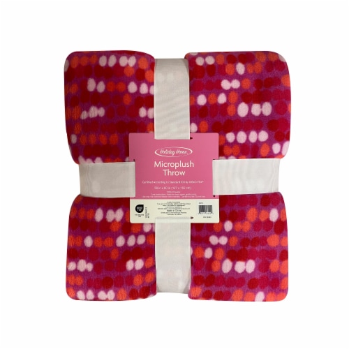 Holiday Home Valentine's® Dots Throw Blanket Perspective: front