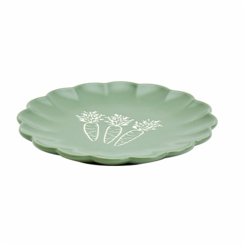 SDS for HD Designs Scalloped Dessert Plate – Carrots Perspective: front
