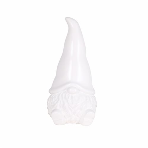 HD Outdoors Ceramic Gnome - White Perspective: front