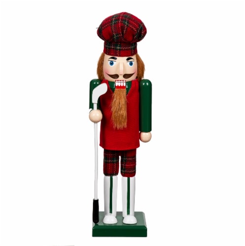 Holiday Home® Nutcracker Golfer Perspective: front